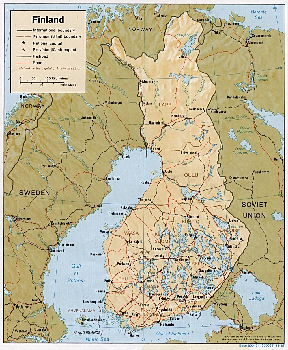 Suomen kunnat kartta 2018